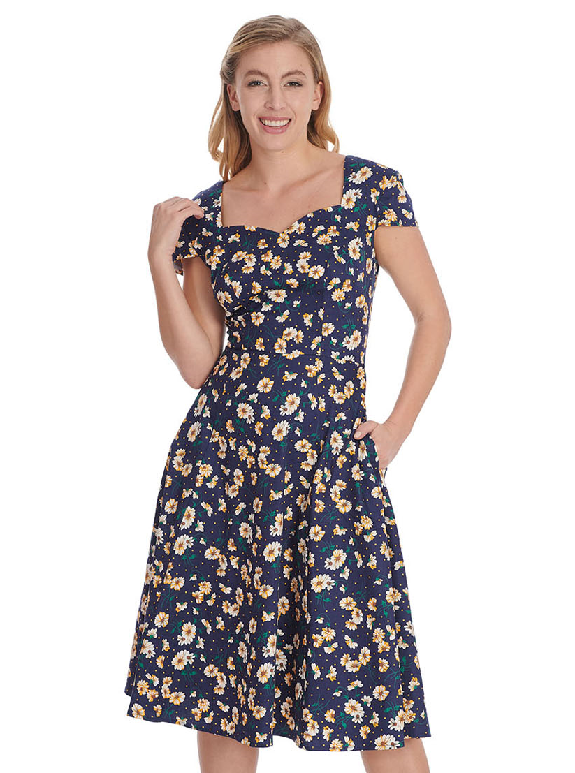 Banned Retro šaty Wildflower Velikost: S (UK 10)