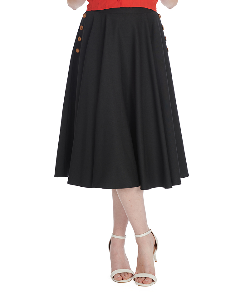 Banned Retro sukně Polly-May Black Velikost: 2XL (UK 18)