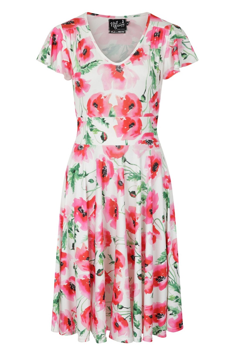 Hell Bunny šaty Aquarelle Velikost: S (UK 10)