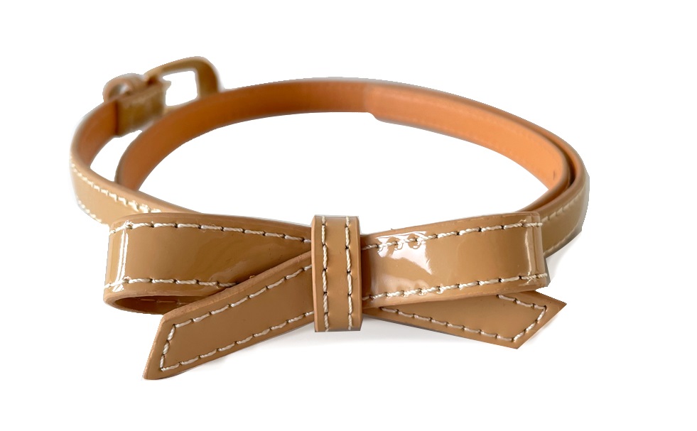 Banned Retro Retro pásek Gold Rush béžový Velikost: M (UK 12)