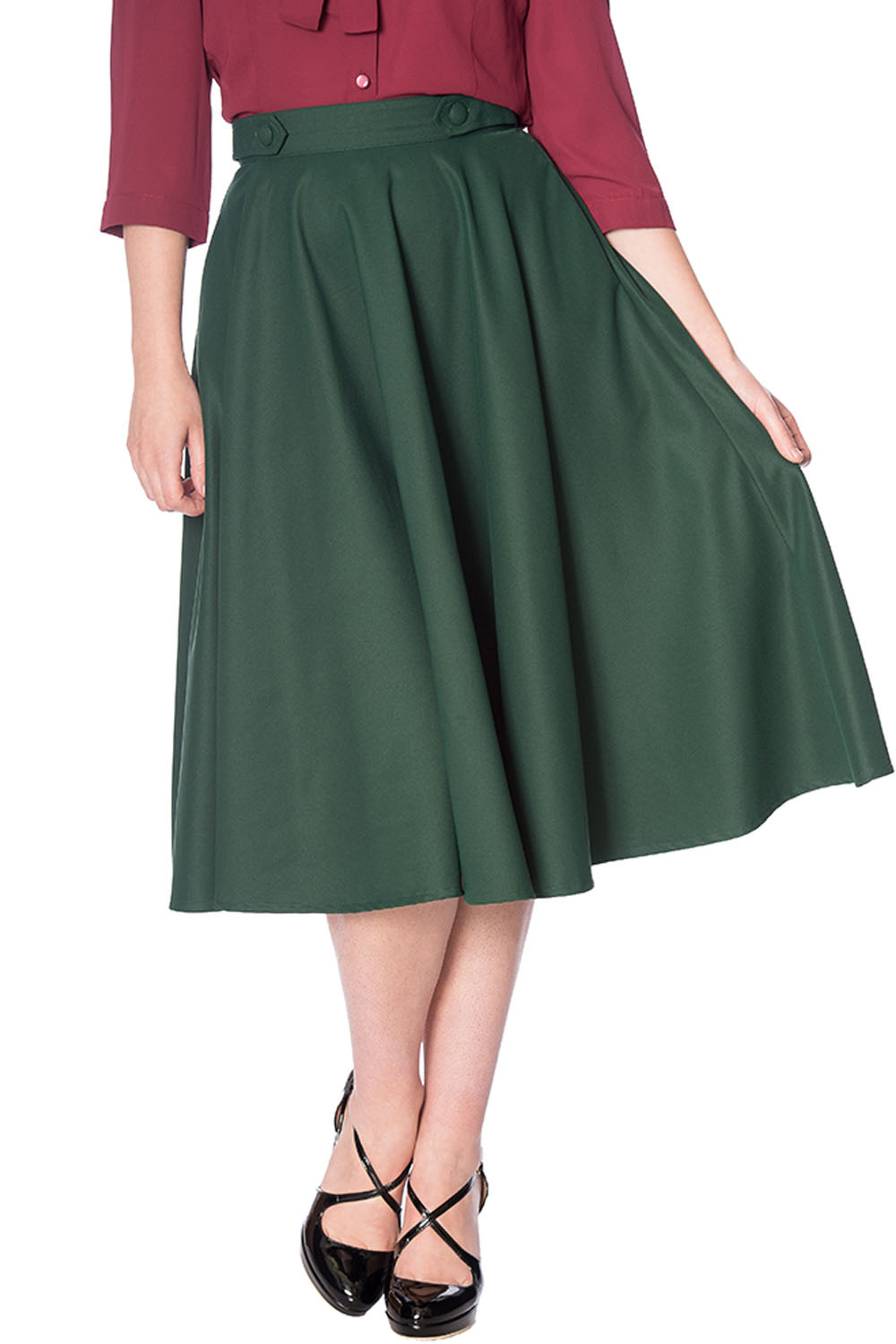 Banned Retro sukně Di Di - Green Velikost: 4XL (UK 22)