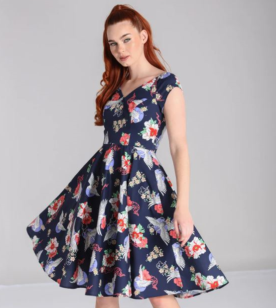 Hell Bunny retro šaty Misa Velikost: 4XL (UK 22)