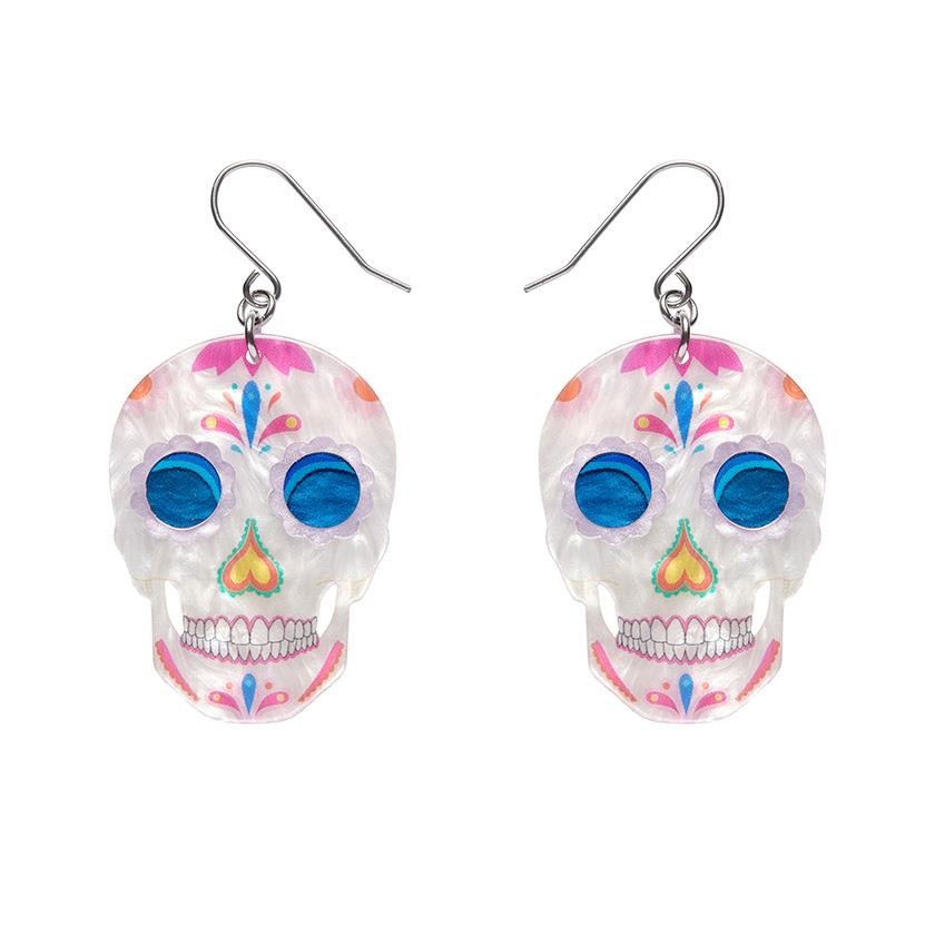 Erstwilder visací náušnice Día De Los Muertos
