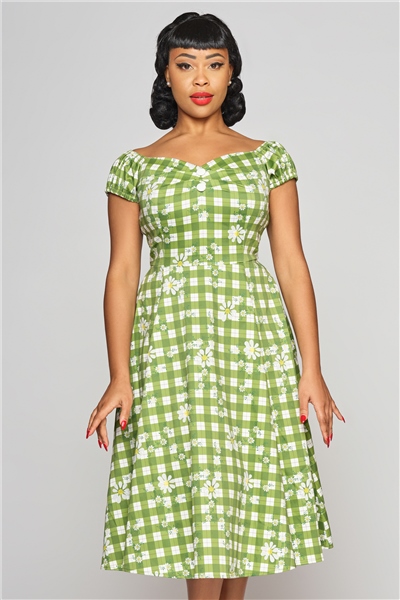 Collectif retro šaty Dolores - Daisy Garden Velikost: L (UK 14)
