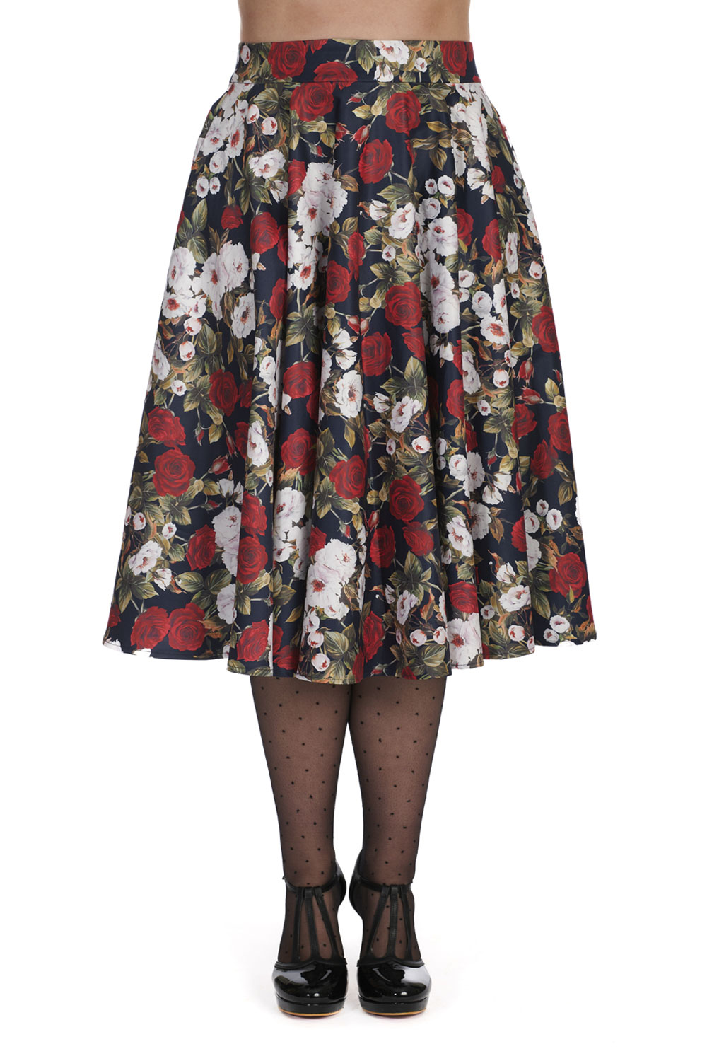 Banned Retro sukně Dark Rose Velikost: XL (UK 16)
