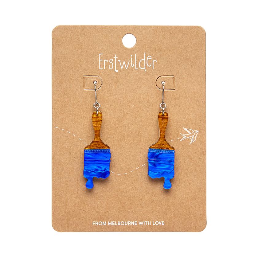 Erstwilder náušnice Paint Brush Ripple - Blue
