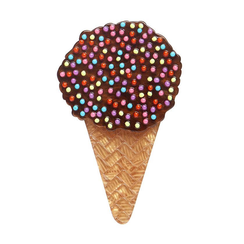 Erstwilder brož Sprinkles Ice Cream Cake Cone