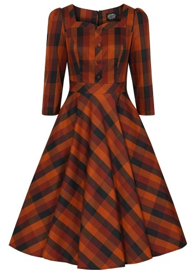 H&R London retro šaty Caitlin Velikost: M (UK 12)