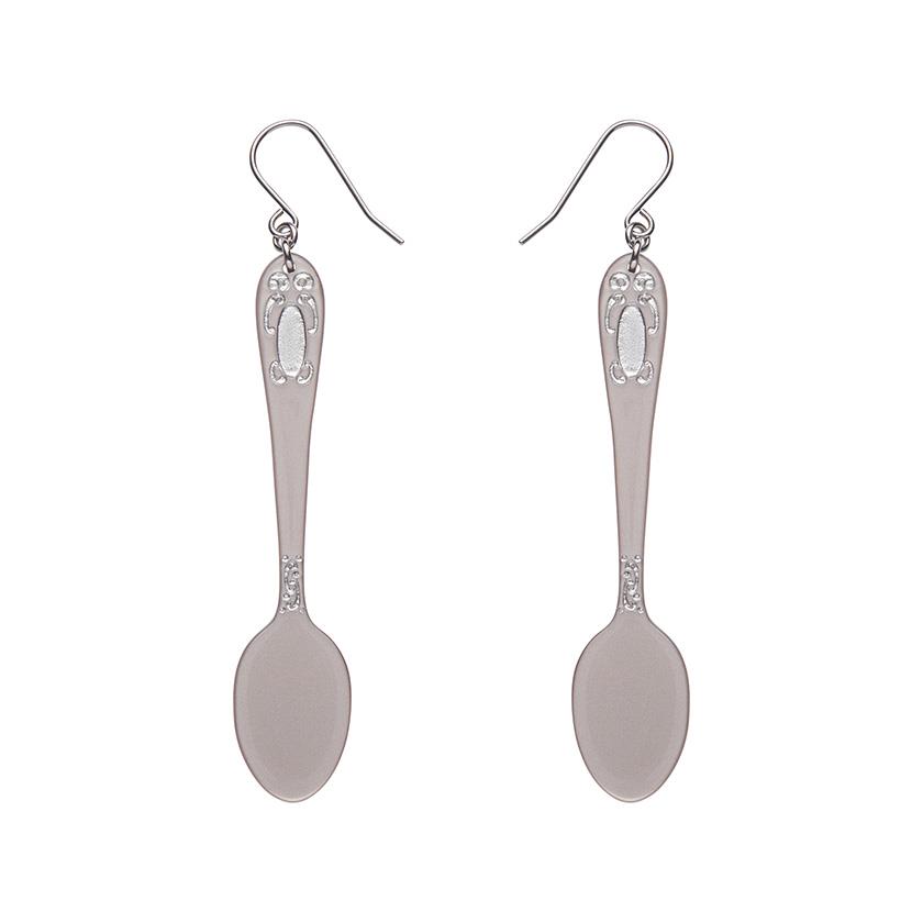 Erstwilder visací náušnice Spoon, Please! - Silver