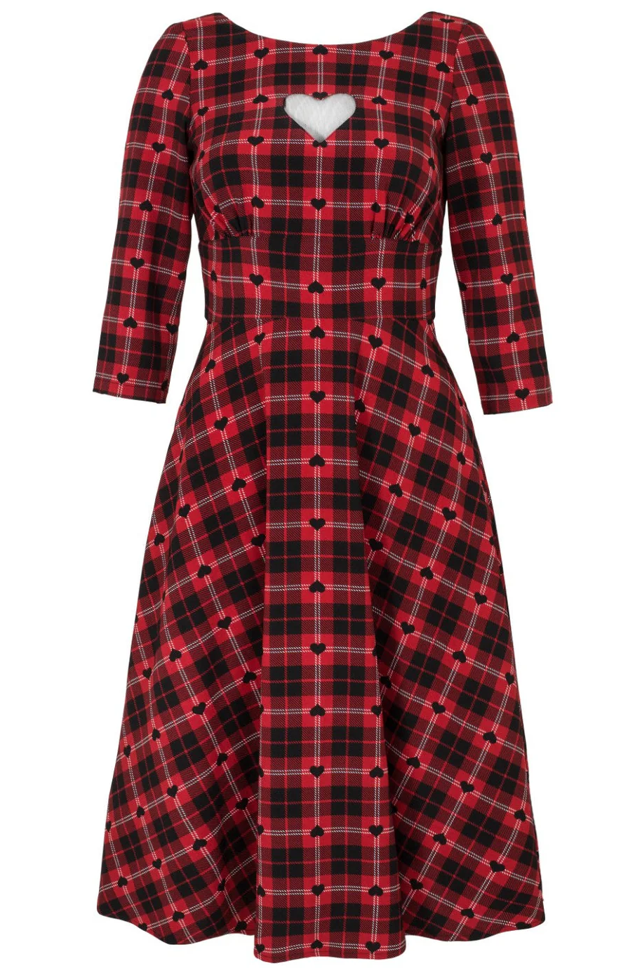 Hell Bunny retro šaty Date Night Velikost: XS (UK 8)