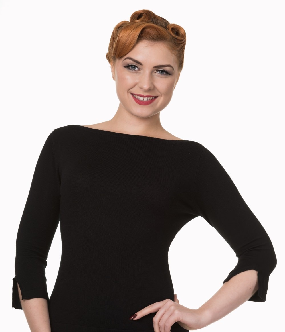 Banned Retro top Addicted - Black Velikost: M (UK 12)