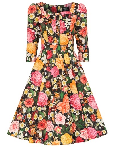 H&R London retro šaty Cassidy Velikost: XS (UK 8)