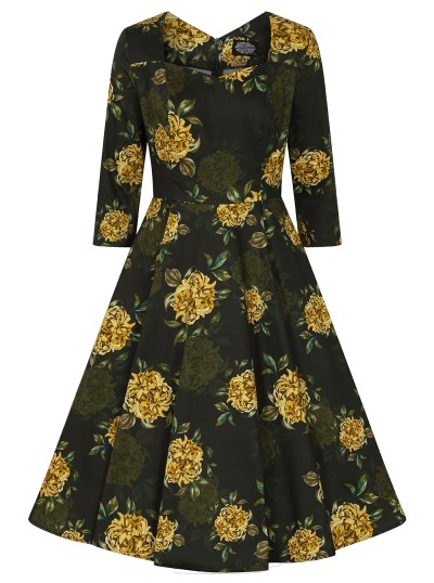 H&R London retro šaty Inez Velikost: XS (UK 8)