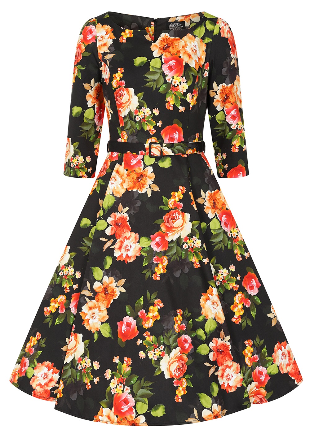 H&R London retro šaty Brielle Velikost: XS (UK 8)