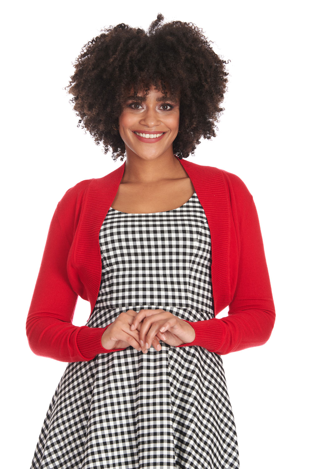 Banned Retro bolerko Betty - Red Velikost: S (UK 10)