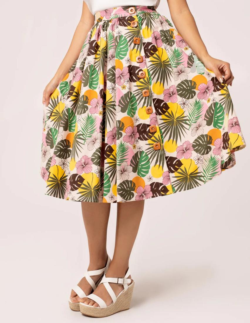 Hell Bunny retro sukně Benita Velikost: XS (UK 8)