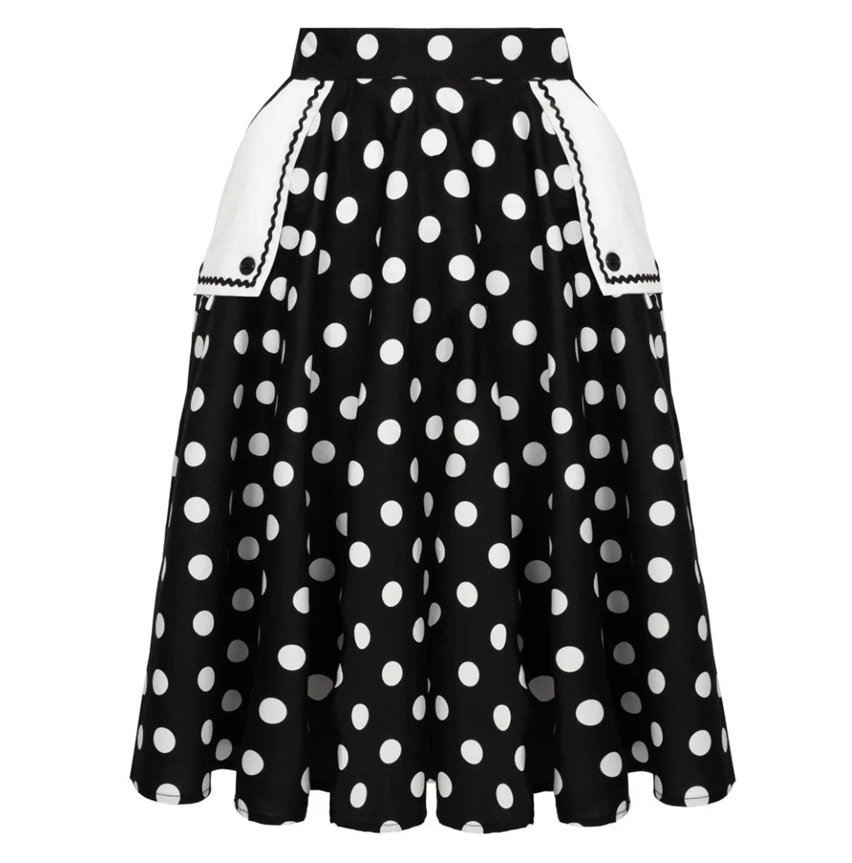 Hell Bunny sukně Domino Velikost: 4XL (UK 22)