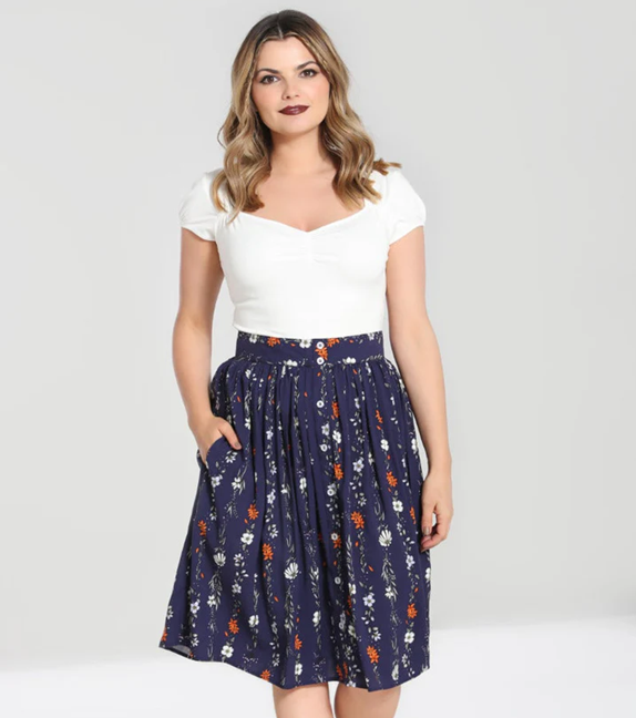 Hell Bunny sukně Asta Velikost: XL (UK 16)