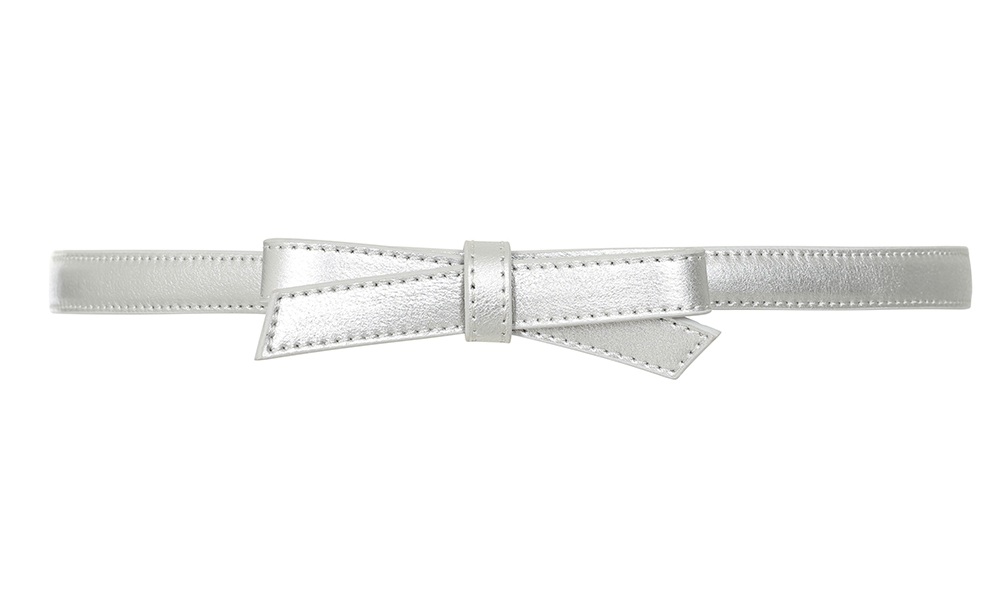 Banned Retro Retro pásek Gold Rush stříbrný Velikost: S (UK 10)