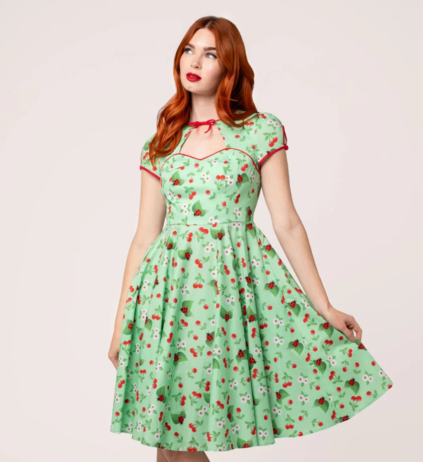 Hell Bunny retro šaty Marjorie Velikost: 5XL (UK 24)