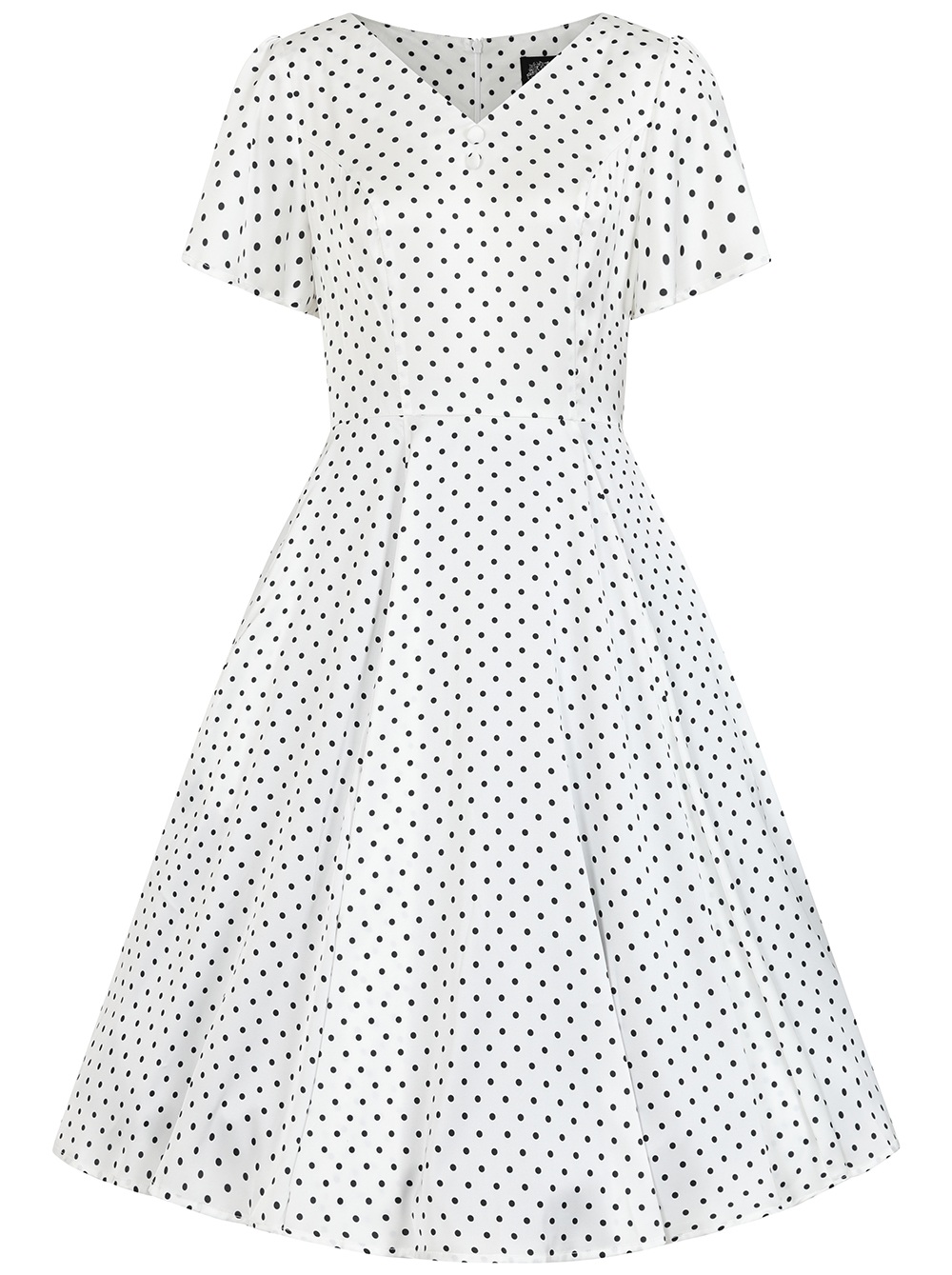 H&R London puntíkované retro šaty Thea Velikost: XS (UK 8)