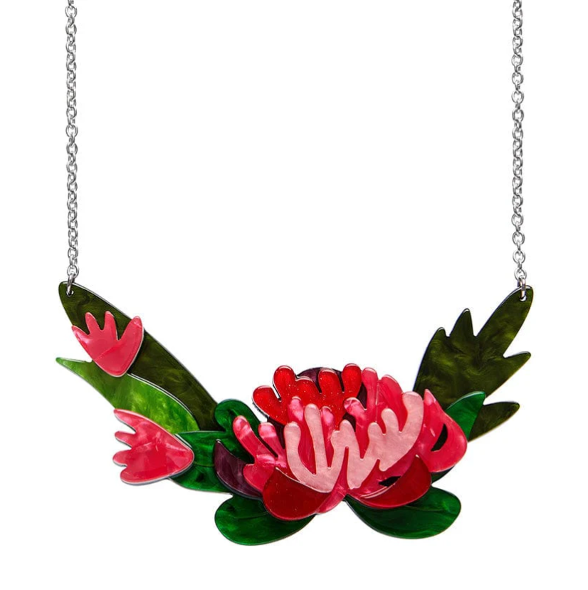 Erstwilder náhrdelník Crimson Bouquet