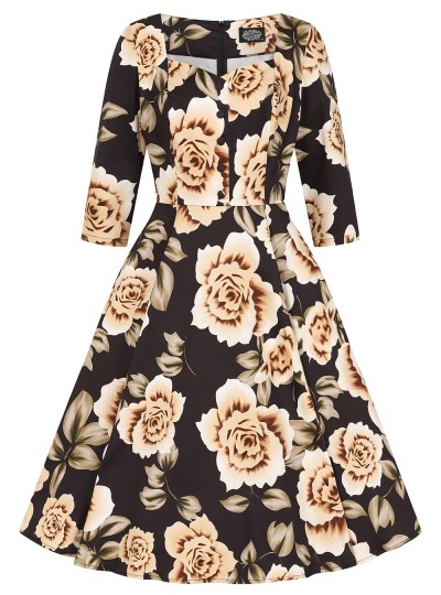 H&R London retro šaty Jasmin Velikost: XL (UK 16)