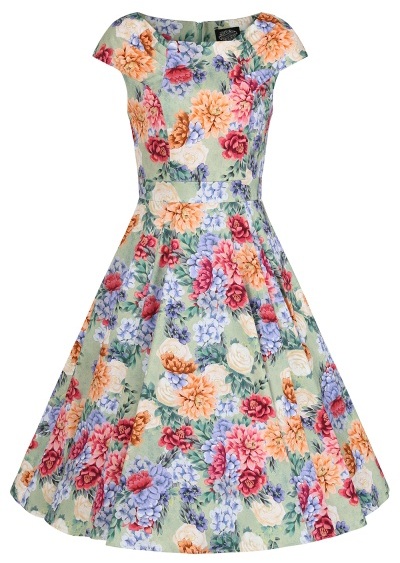 H&R London retro šaty Leah Velikost: XS (UK 8)