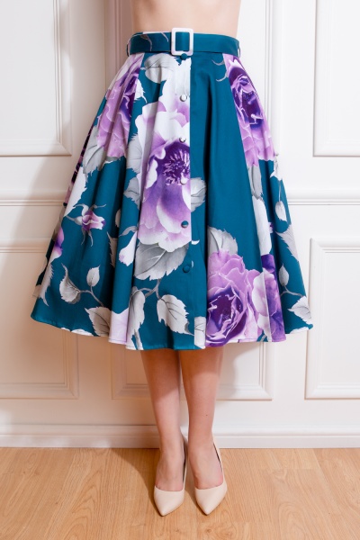 H&R London retro sukně Niamh Velikost: 2XL (UK 18)