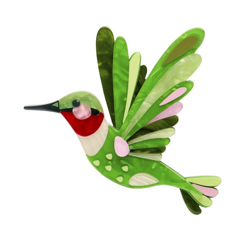 Erstwilder brož The Riveting Ruby-Throated Hummingbird