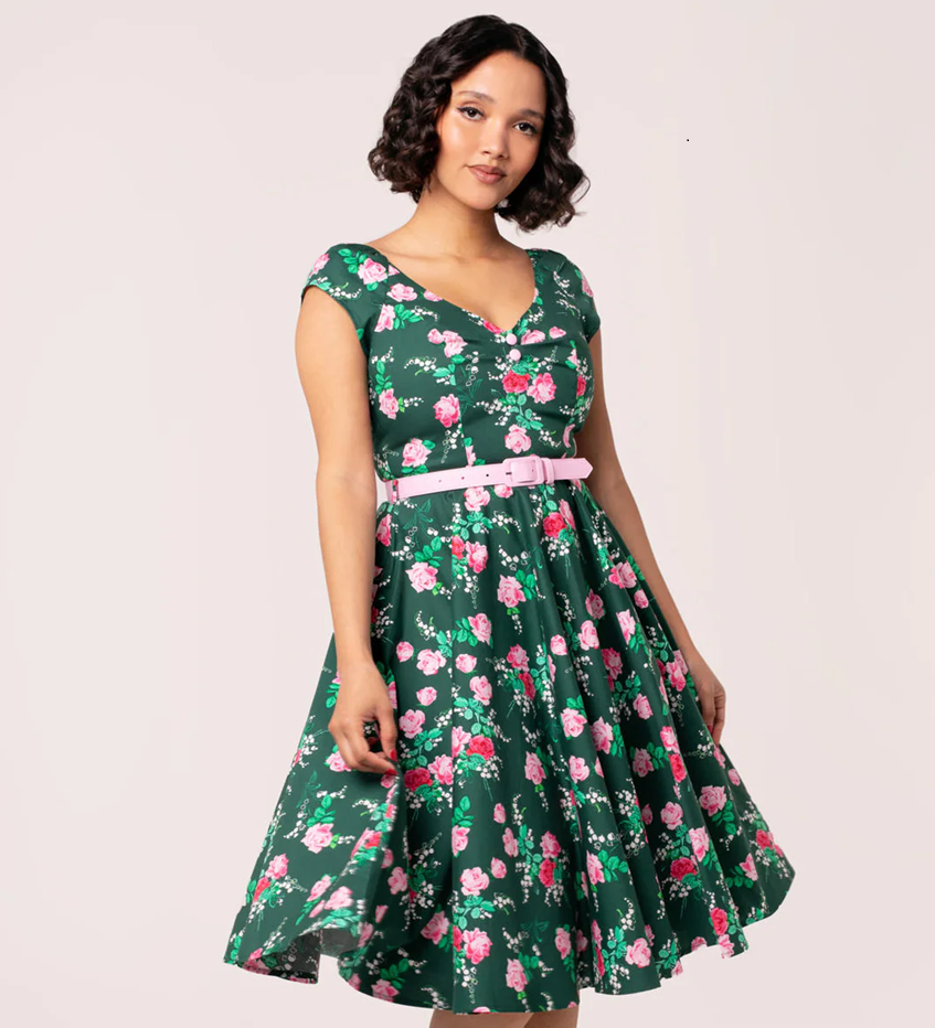 Hell Bunny retro šaty Mabel Velikost: M (UK 12)