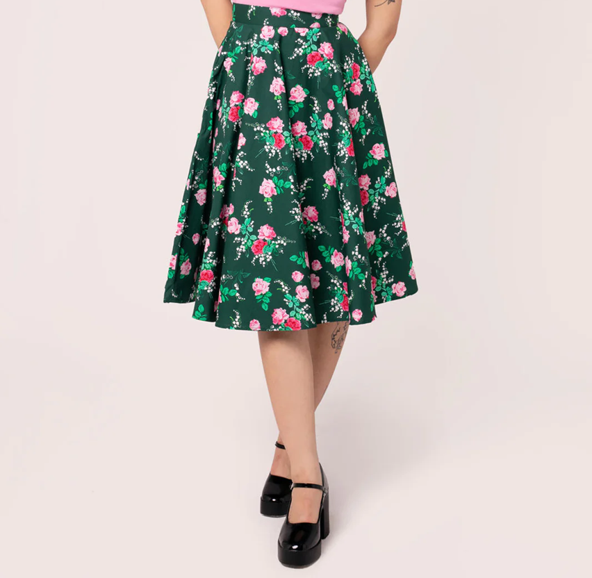 Hell Bunny kolová sukně Mabel Velikost: 6XL (UK 26)