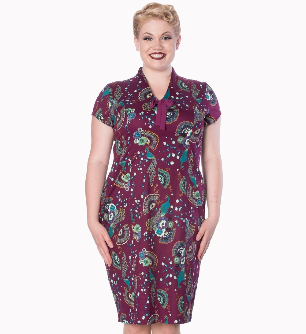 Banned Retro pouzdrové šaty Frankie Peacock Velikost: 3XL (UK 20)