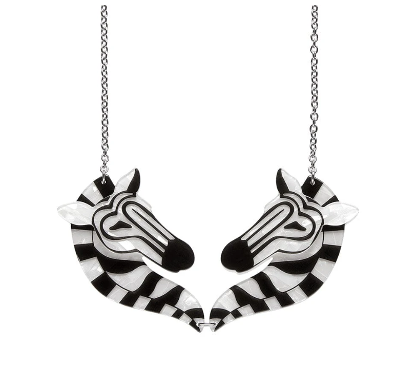 Erstwilder náhrdelník Zelda the Zany Zebra