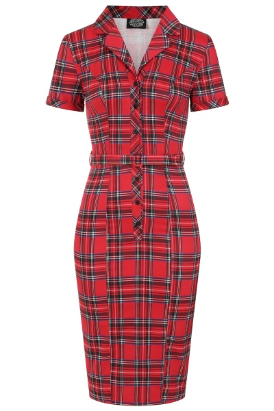 H&R London H&R pouzdrové retro šaty Terissa Velikost: XS (UK 8)