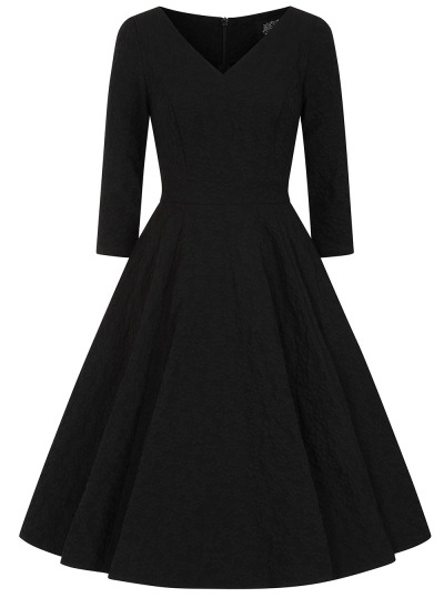 H&R London retro šaty Piper Velikost: 4XL (UK 22)