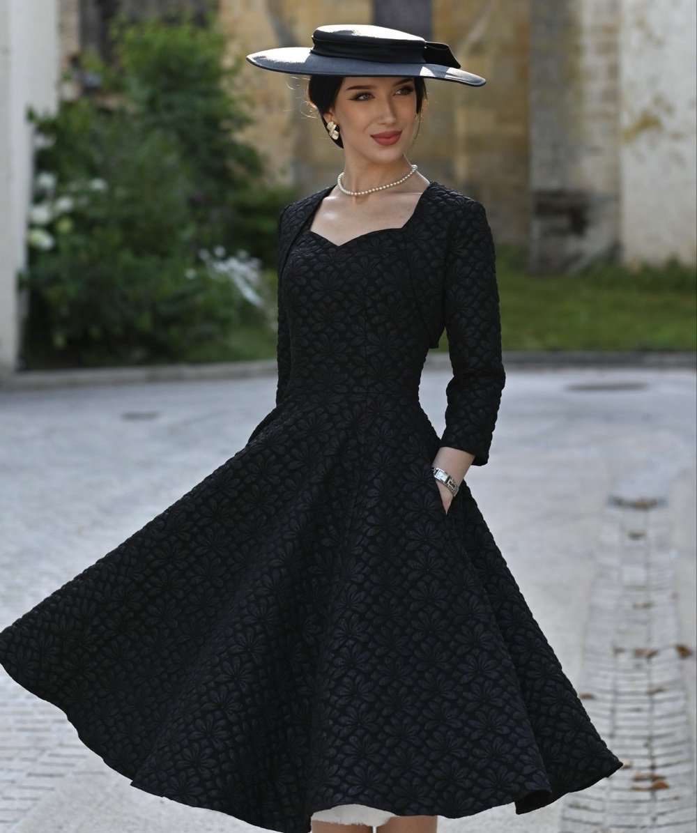 H&R London retro šaty + bolero Ramona Velikost: XS (UK 8)