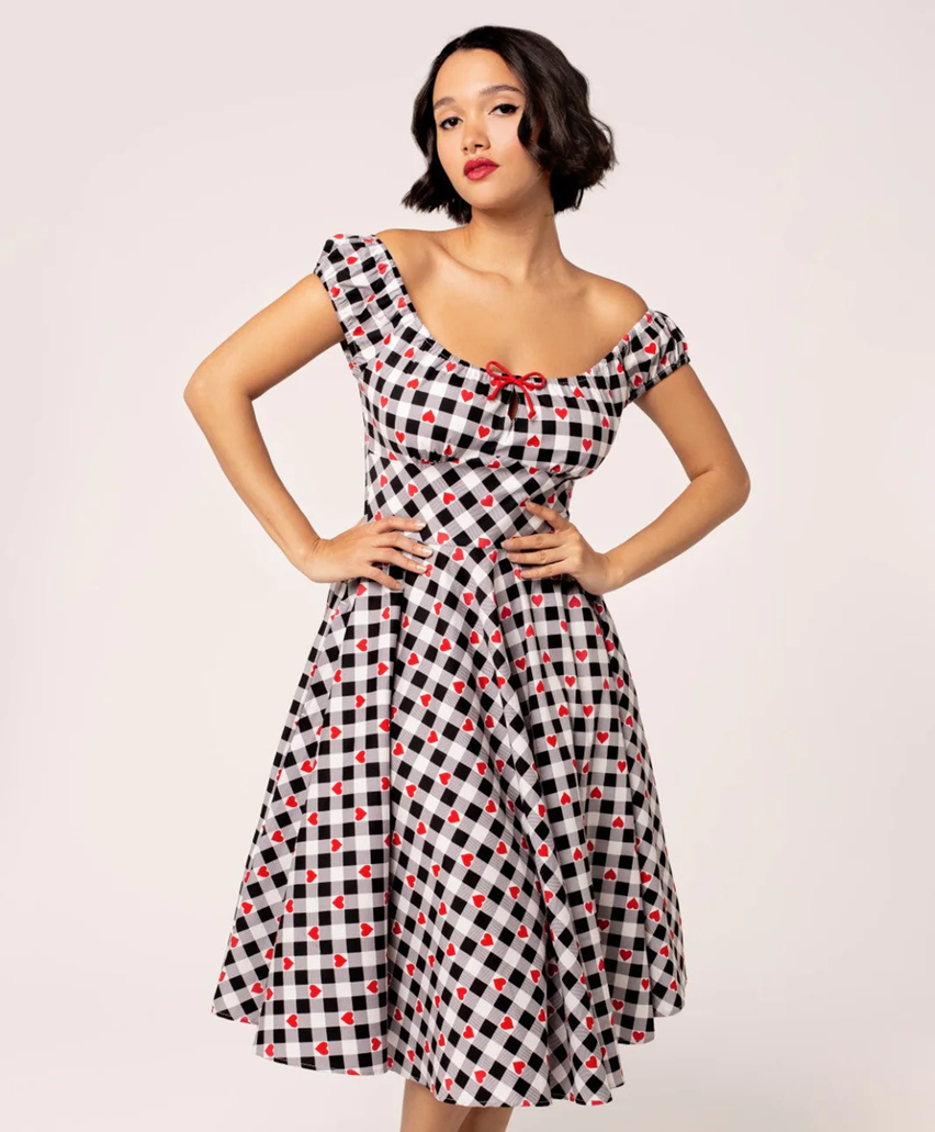 Hell Bunny retro šaty Leonie Velikost: 5XL (UK 24)