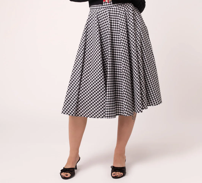 Hell Bunny kolová sukně Mel Velikost: XS (UK 8)