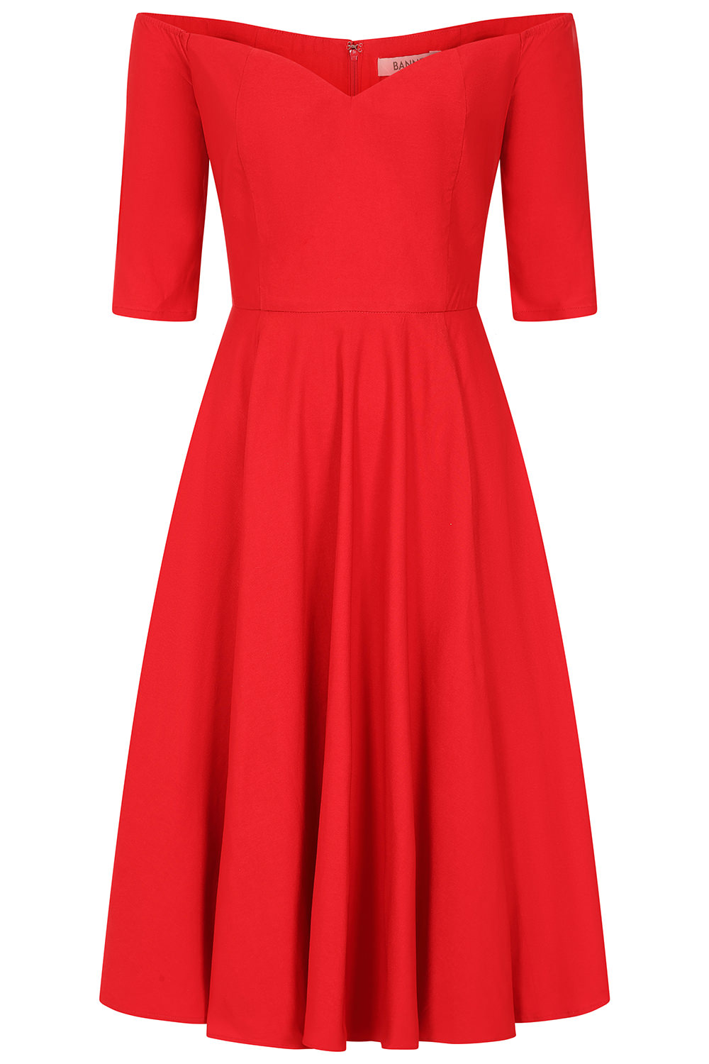 Banned Retro šaty Amalia - Red Velikost: S (UK 10)