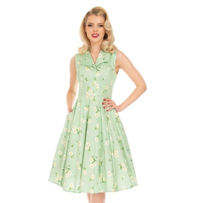 H&R London retro šaty Katie Velikost: XS (UK 8)