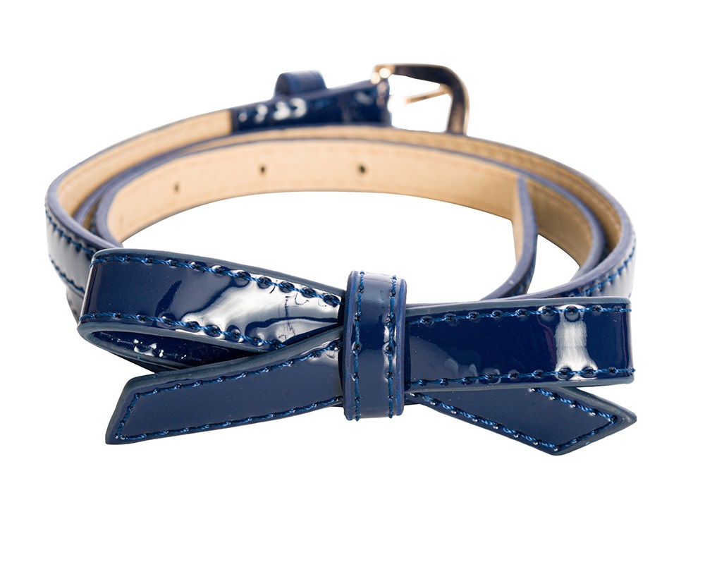 Banned Retro Retro pásek Gold Rush tmavě modrý Velikost: S (UK 10)