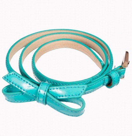 Banned Retro Retro pásek Gold Rush tyrkysový Velikost: S (UK 10)