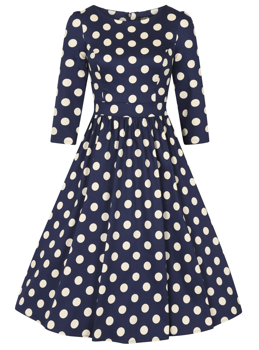 H&R London retro šaty Milana - Blue Velikost: 3XL (UK 20)