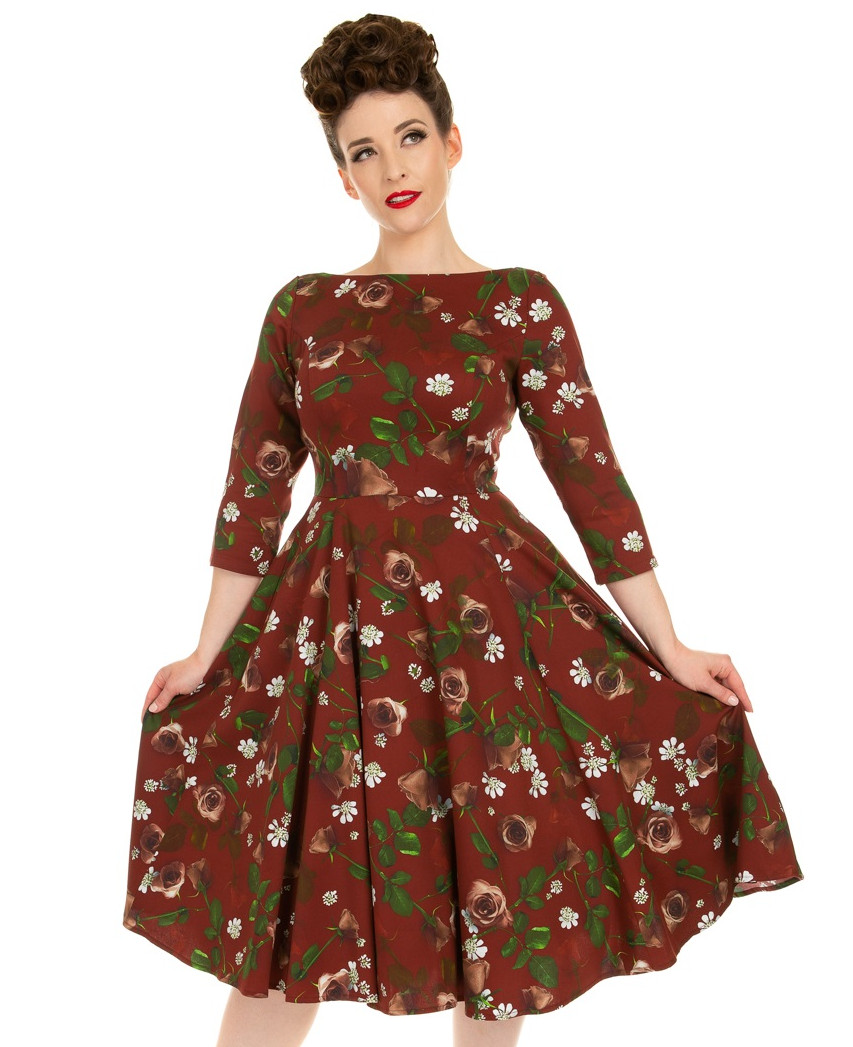 H&R London retro šaty Francis Velikost: XS (UK 8)