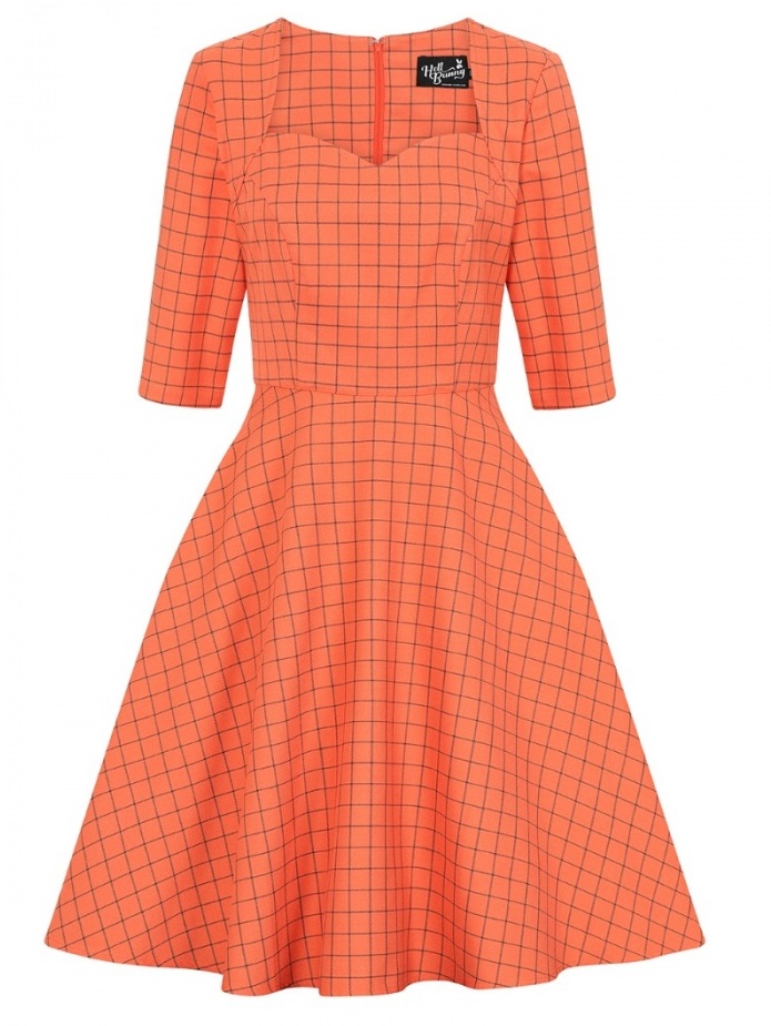 Hell Bunny mid šaty Zora Velikost: 6XL (UK 26)