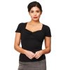 Banned Retro top She Who Dares - Black