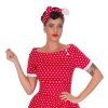 Dolly & Dotty šaty Darlene - Red & White Polka