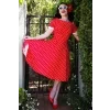 Darlene 50's Style Swing Dress in Red White Polka 6