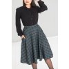 Hell Bunny Peeles Skirt - Green